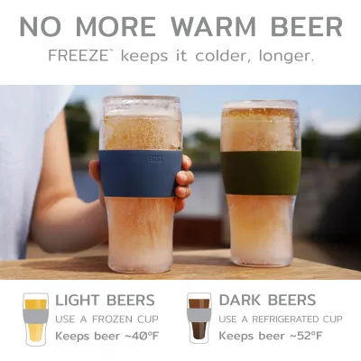 Beer FREEZE™ in Grau, 2er-Set