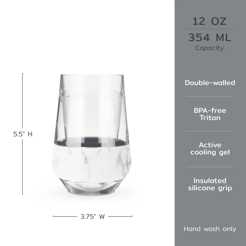 Wine FREEZE™ XL in Marmor, 2er-Set