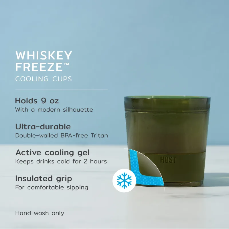Whiskey FREEZE™ in Olivgrün, 2er-Set
