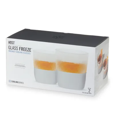 Glass Whiskey FREEZE™ in Gray, Set of 2