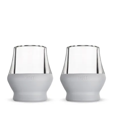 Glass Sipping FREEZE™ in Grau, 2er-Set