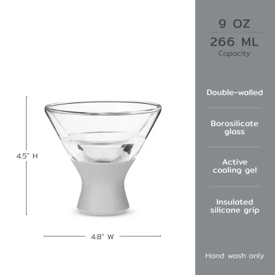 Glass Martini FREEZE™ in Grau, 2er-Set