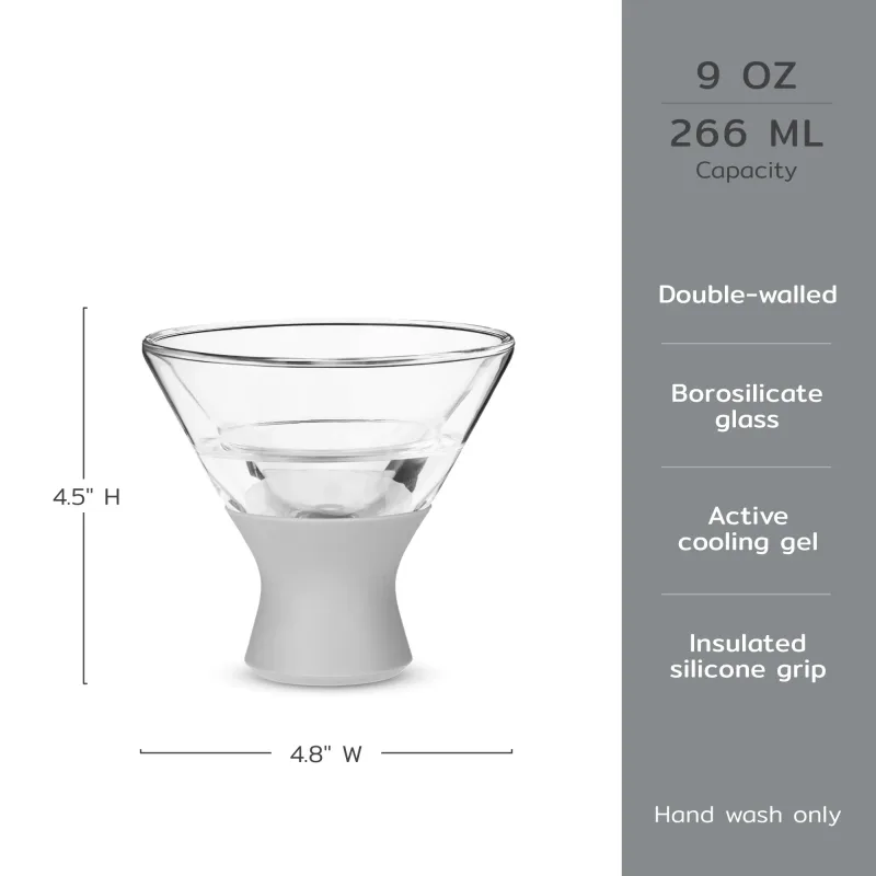 Glass Martini FREEZE™ in Grau, 2er-Set