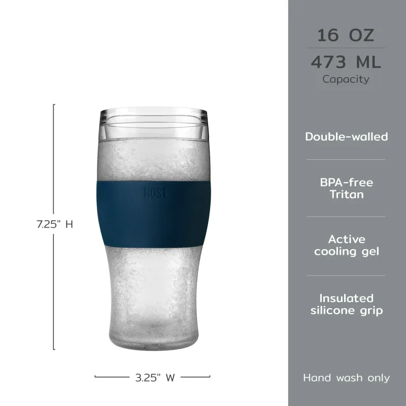 Beer FREEZE™ i Varsity Blue, sæt med 2